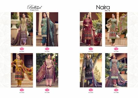 Belliza Naira Vol 16 Digital Printed Cotton Dress Material
